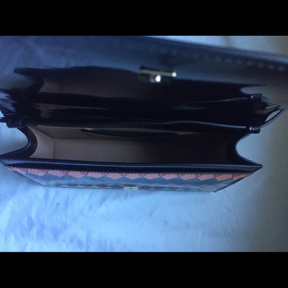 Auth Paul Smith Patent Leather Clutch Crossbody - Picture 7 of 8